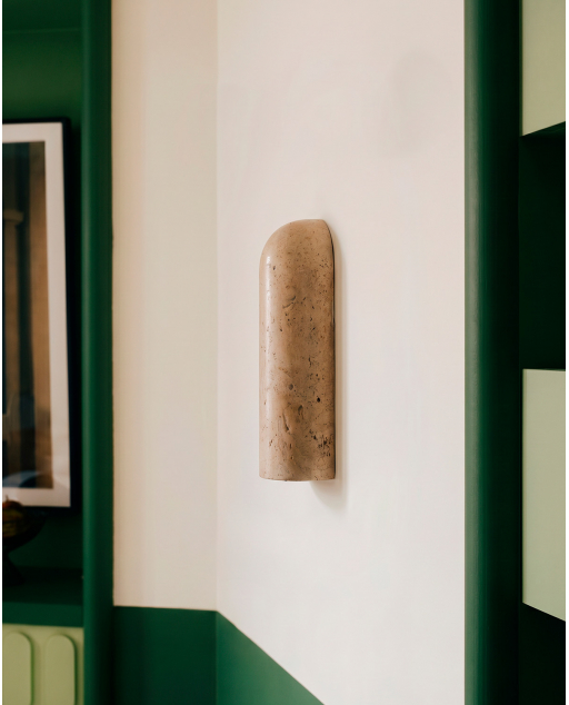 Travertine Marble Wall Sconce Nasir