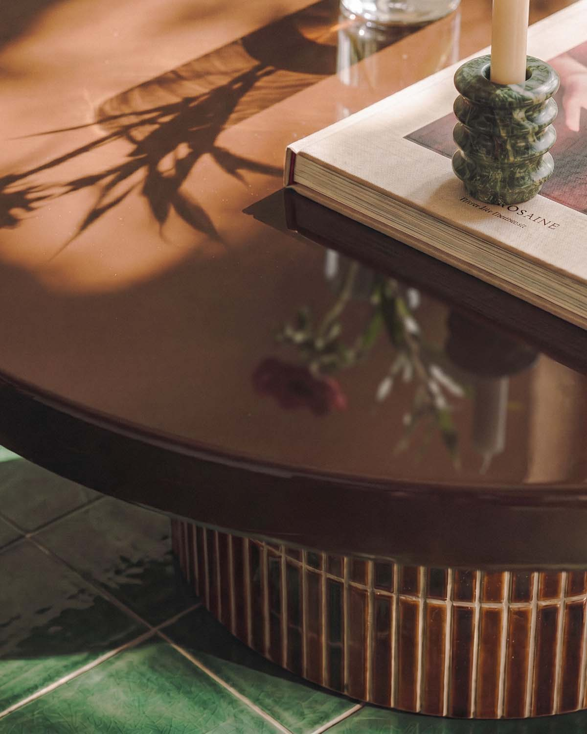 Round Cement Coffee Table (Ø90 cm) Banus, gallery image 3