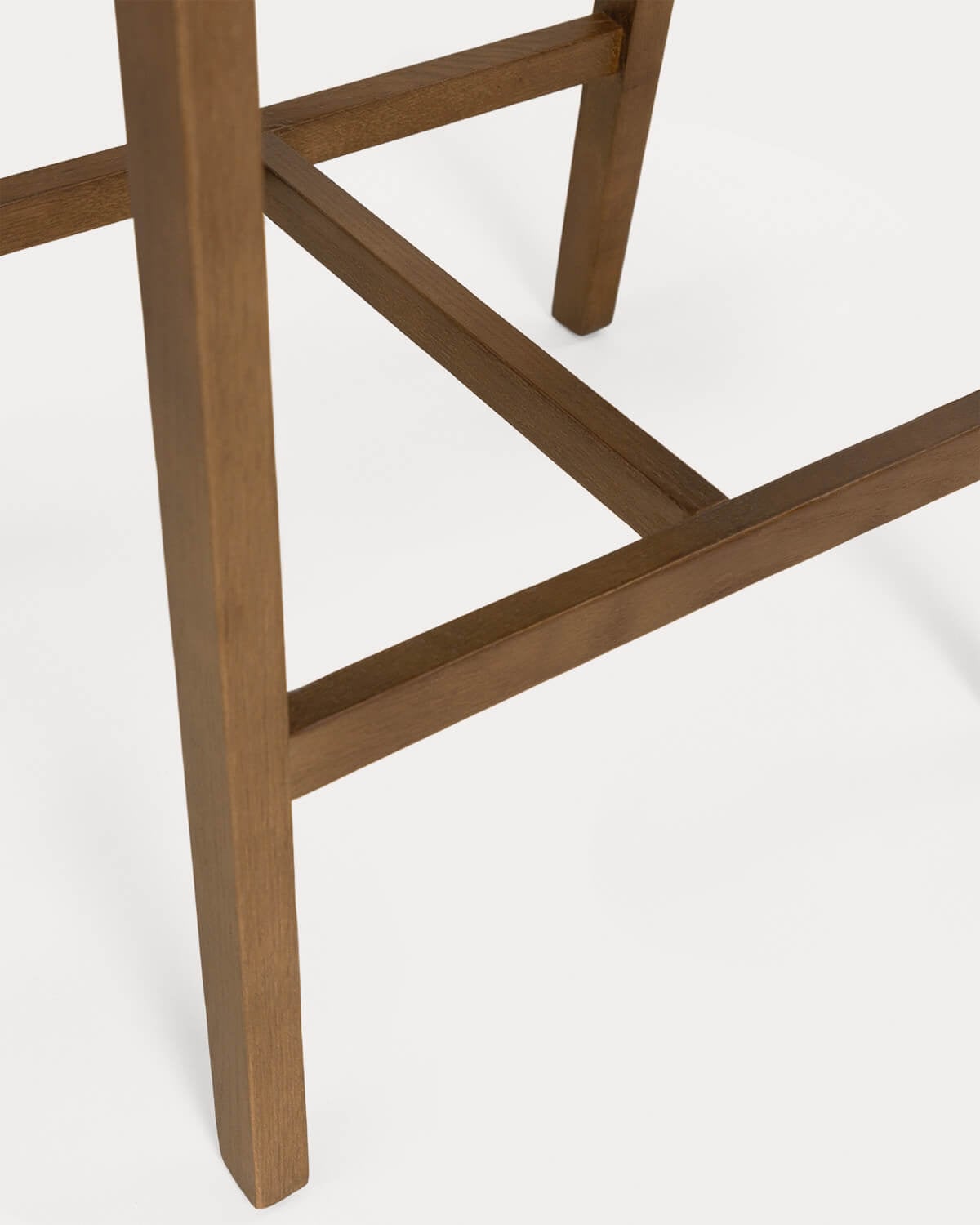 Pack 4 High Oak Wood Stools Laly, gallery image 8