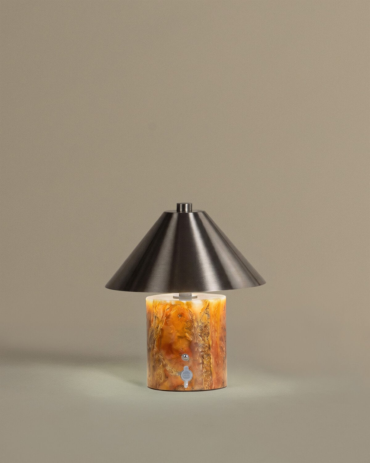 Marble and Metal Wireless LED Table Lamp Obely, gallery image 3