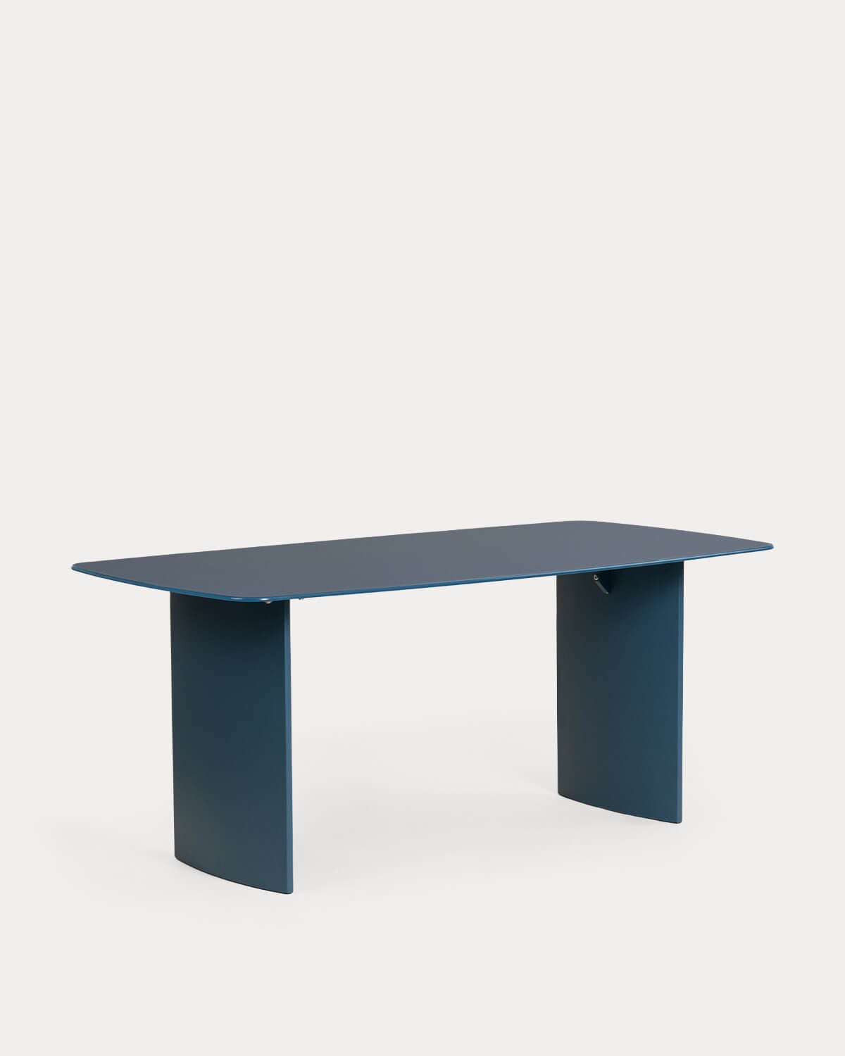 Rectangular Glass and Wood Dining Table (190x90 cm) Aredea, gallery image 1