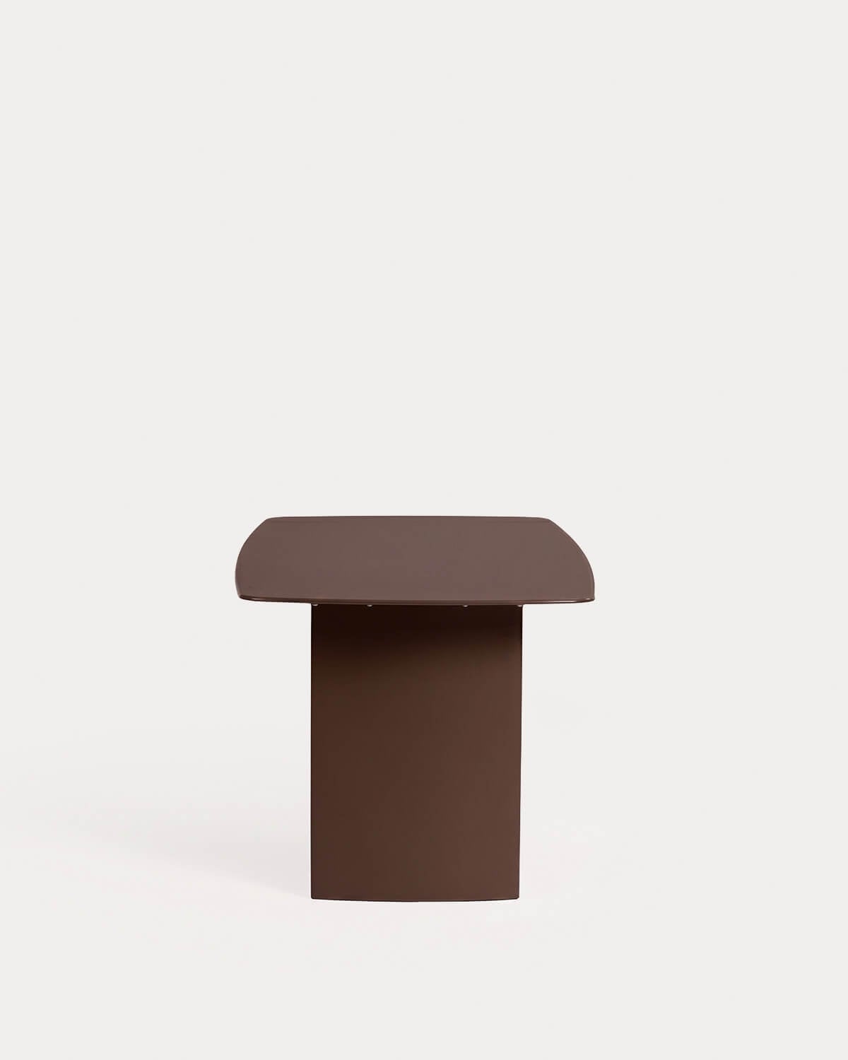 Rectangular Glass and Wood Dining Table (190x90 cm) Aredea, gallery image 2