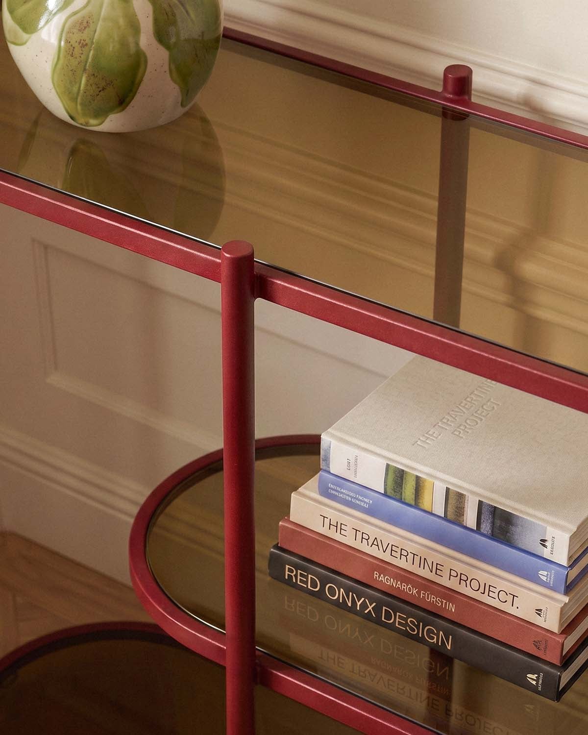 Metal and Tempered Glass Bookshelf (80x85 cm) Yerry, gallery image 3