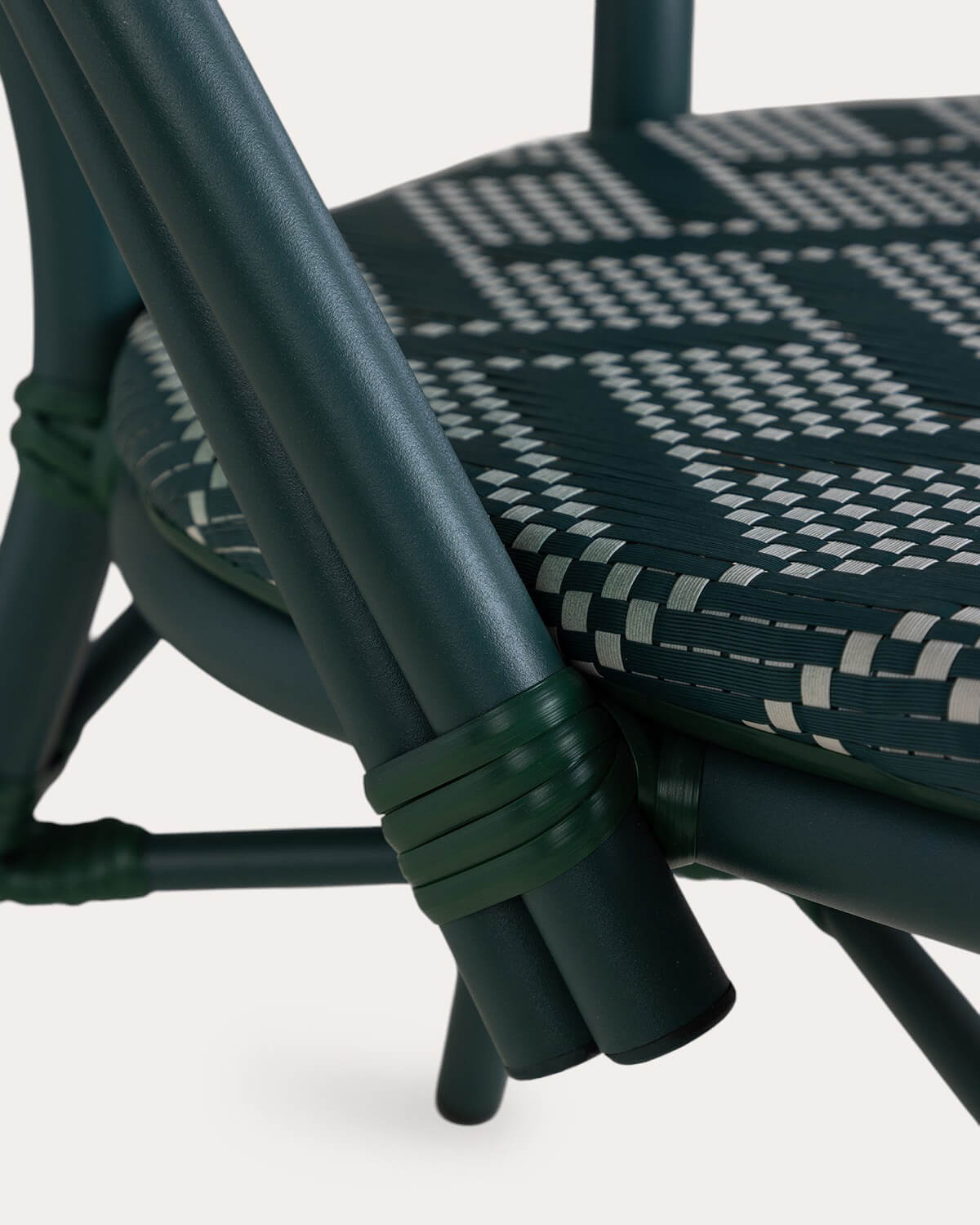 Aluminum and Synthetic Rattan Dining Chair Yona Bistro, gallery image 7
