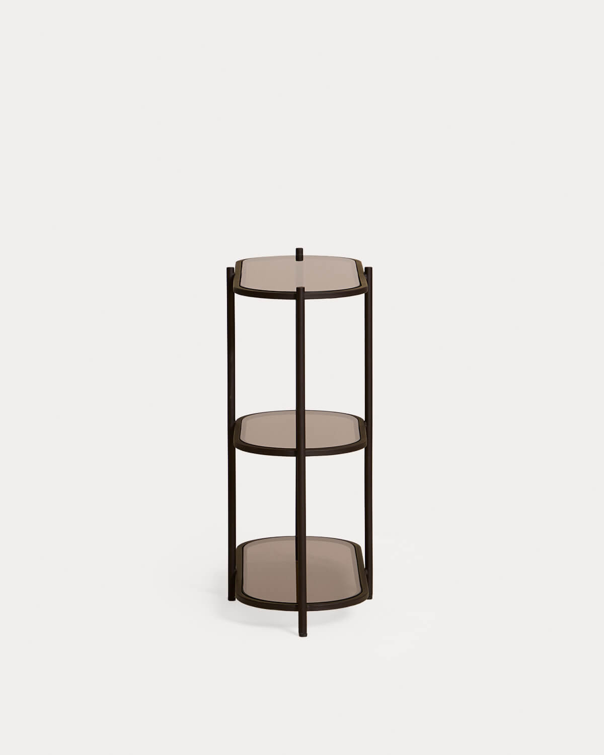Metal and Tempered Glass Bookshelf (80x85 cm) Yerry, gallery image 2