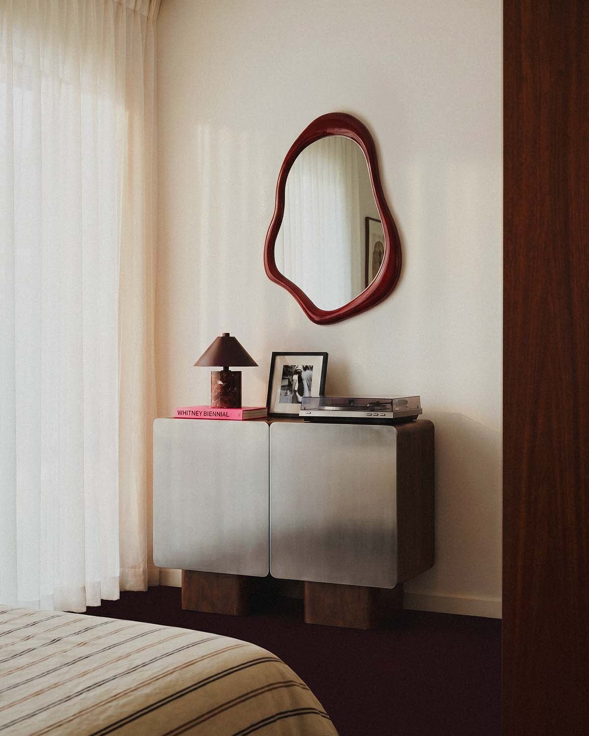 Low sideboard with 2 mango wood and metal doors Arties, gallery image 2