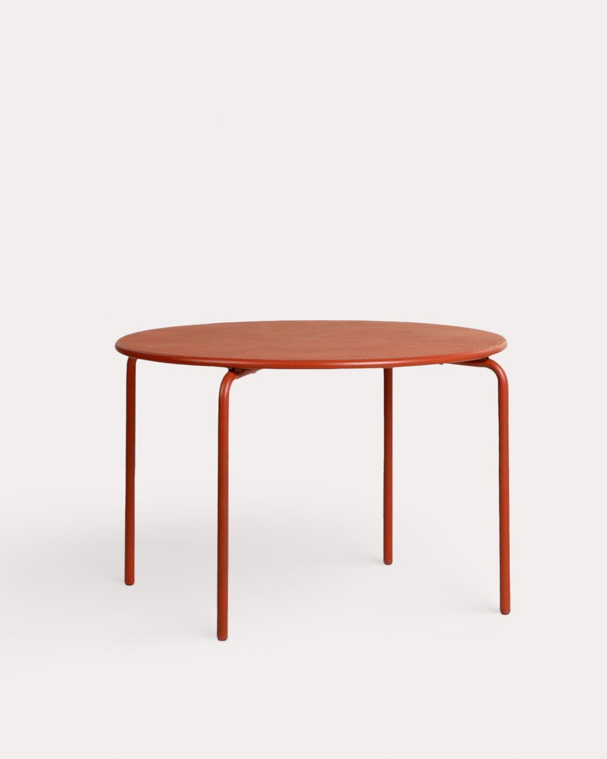 Outdoor round table Ø110 cm in metal Dorothea, gallery image 1
