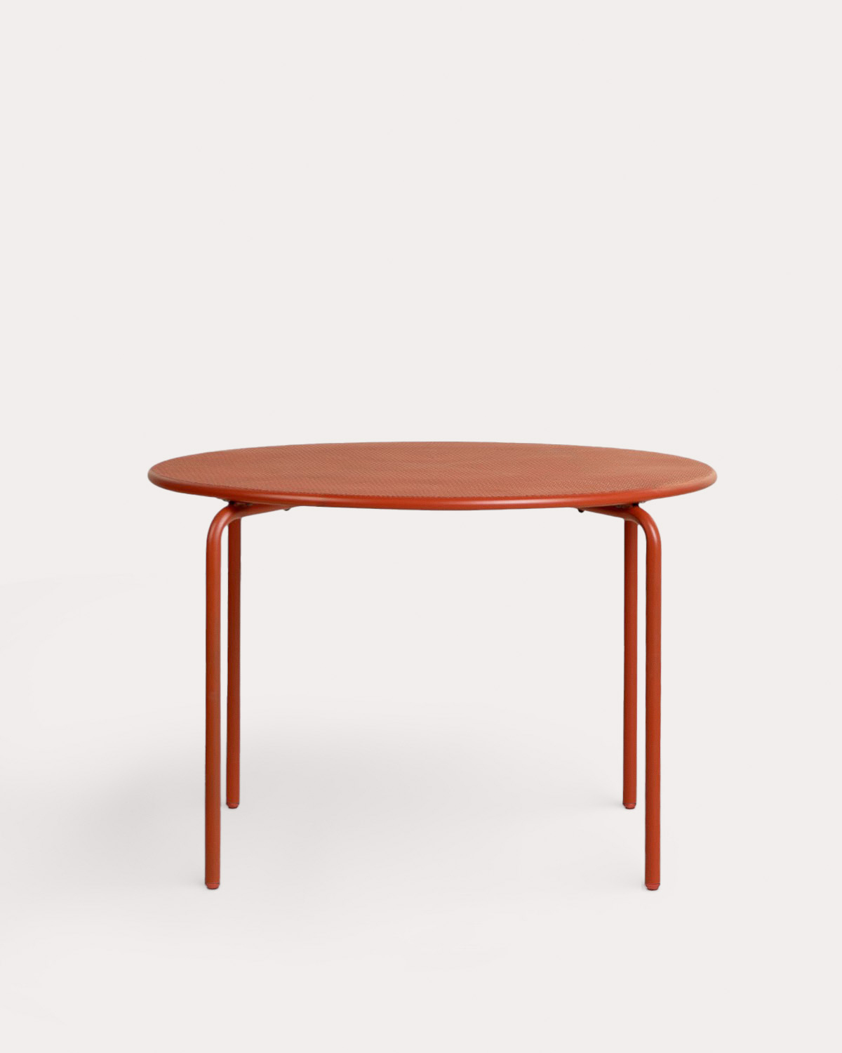 Outdoor round table Ø110 cm in metal Dorothea, gallery image 4