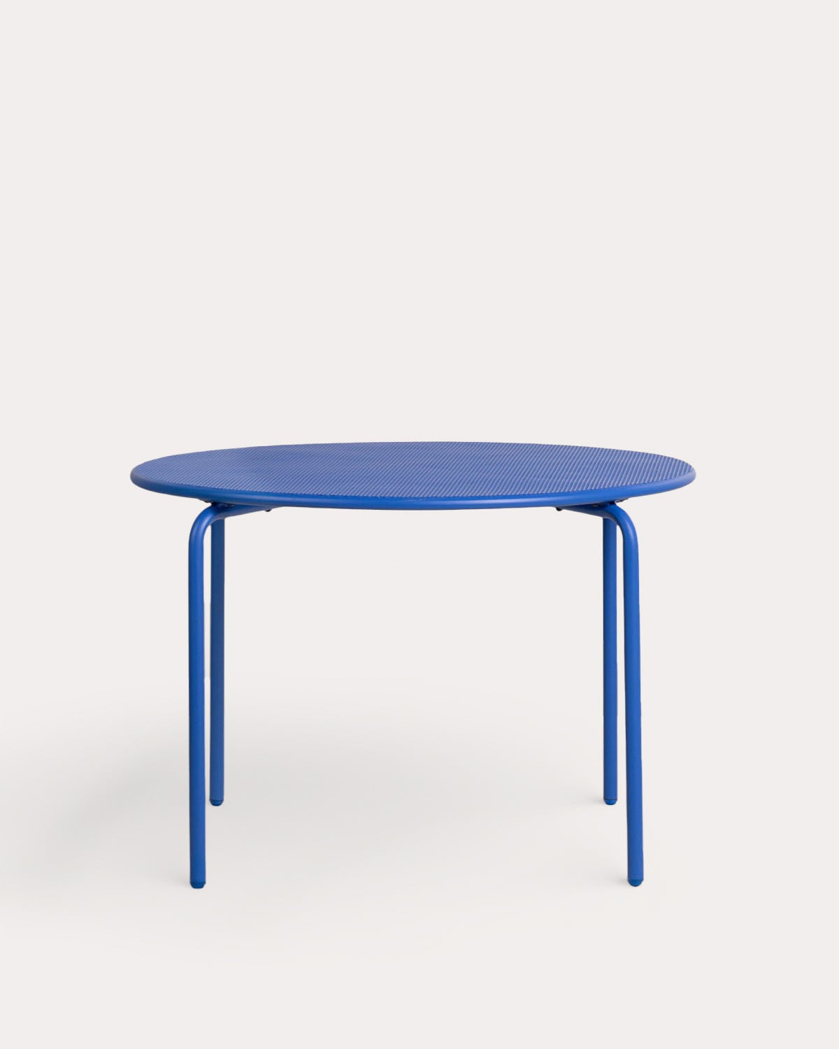 Outdoor round table Ø110 cm in metal Dorothea, gallery image 4
