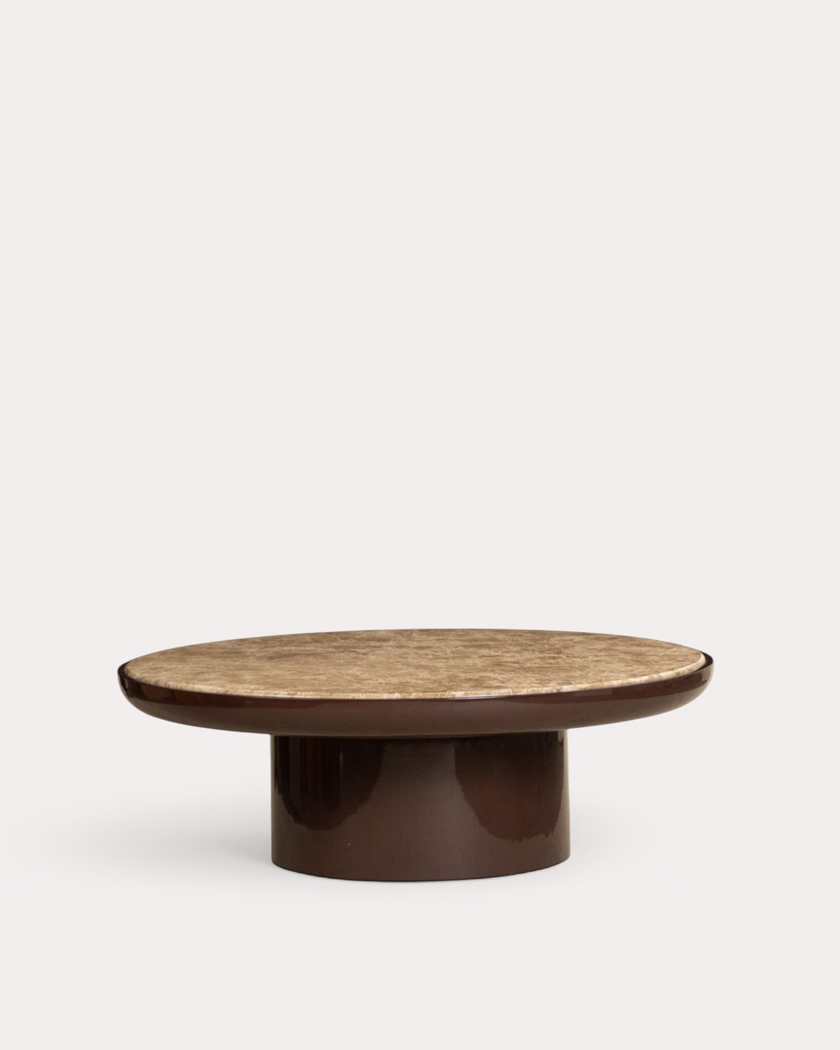 Round Ø80 cm marble coffee table Catrina, gallery image 1