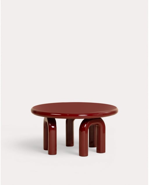 Round Wooden Coffee Table Ø80 cm Gilber