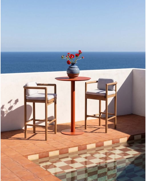 Round Metal Outdoor High Table (Ø70 cm) Banon