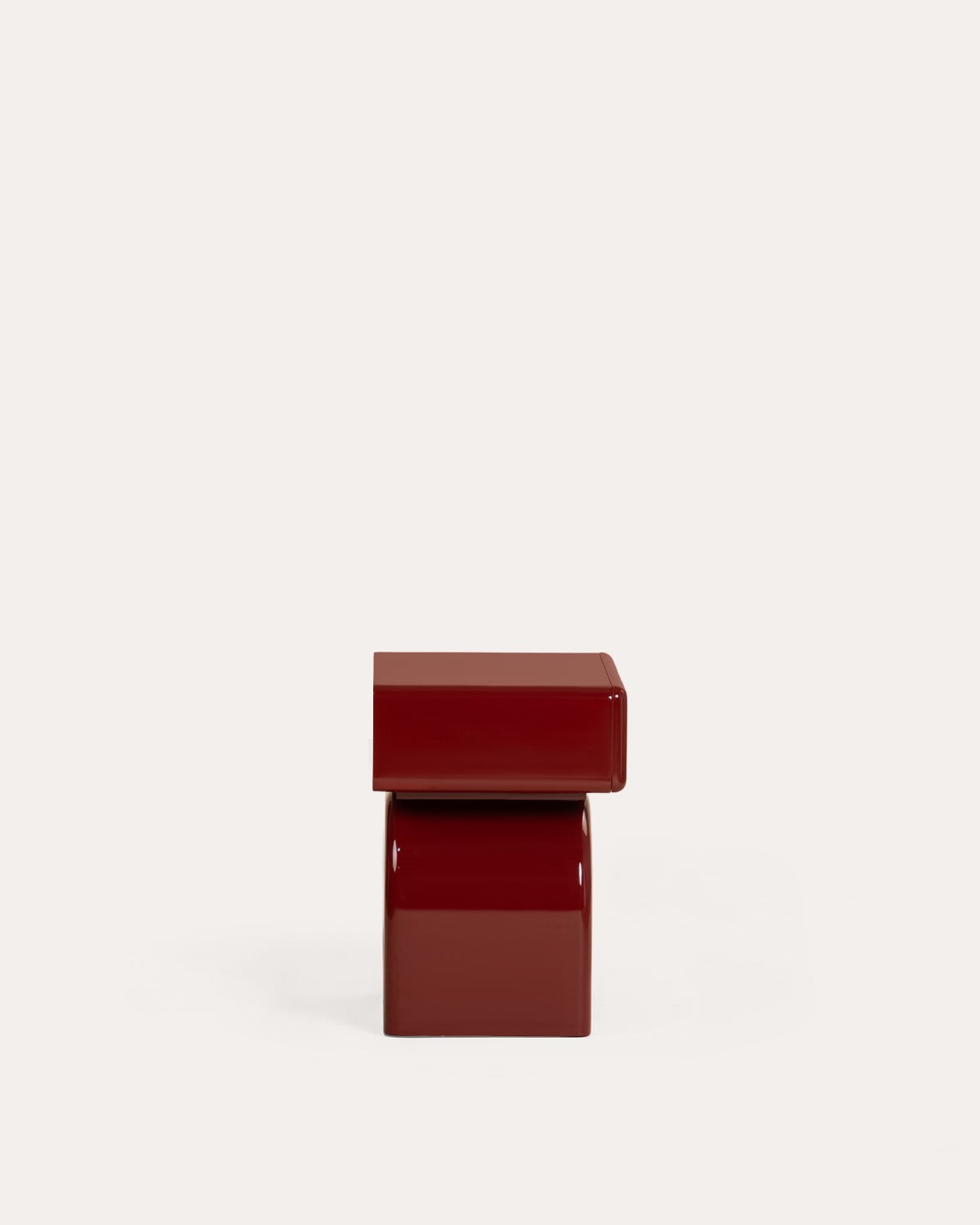 Rectangular bedside table with drawer 50x40 cm made of wood by Gilber, gallery image 3