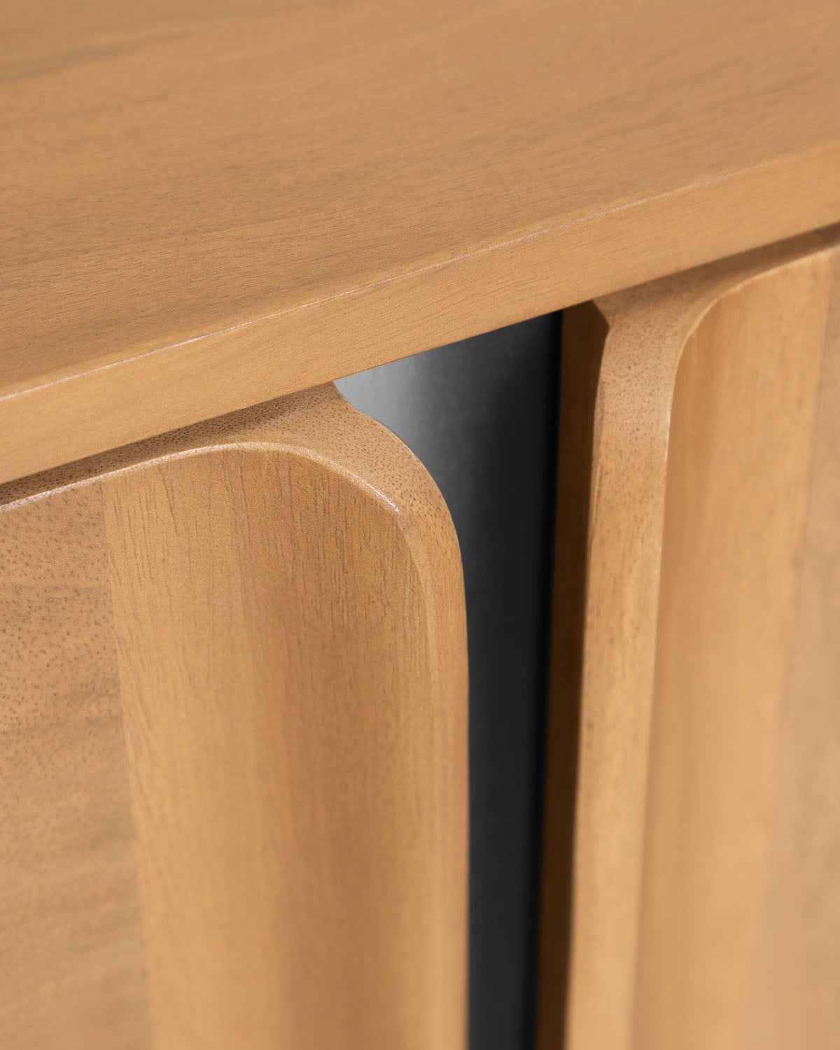 Mhuan TV Cabinet with 6 Mango Wood and Metal Doors, gallery image 5