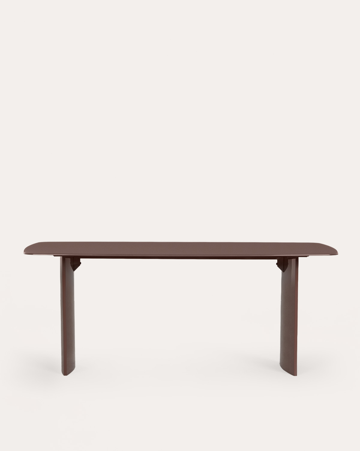Rectangular dining table 190x90 cm made of glass and wood Aredea, gallery image 3