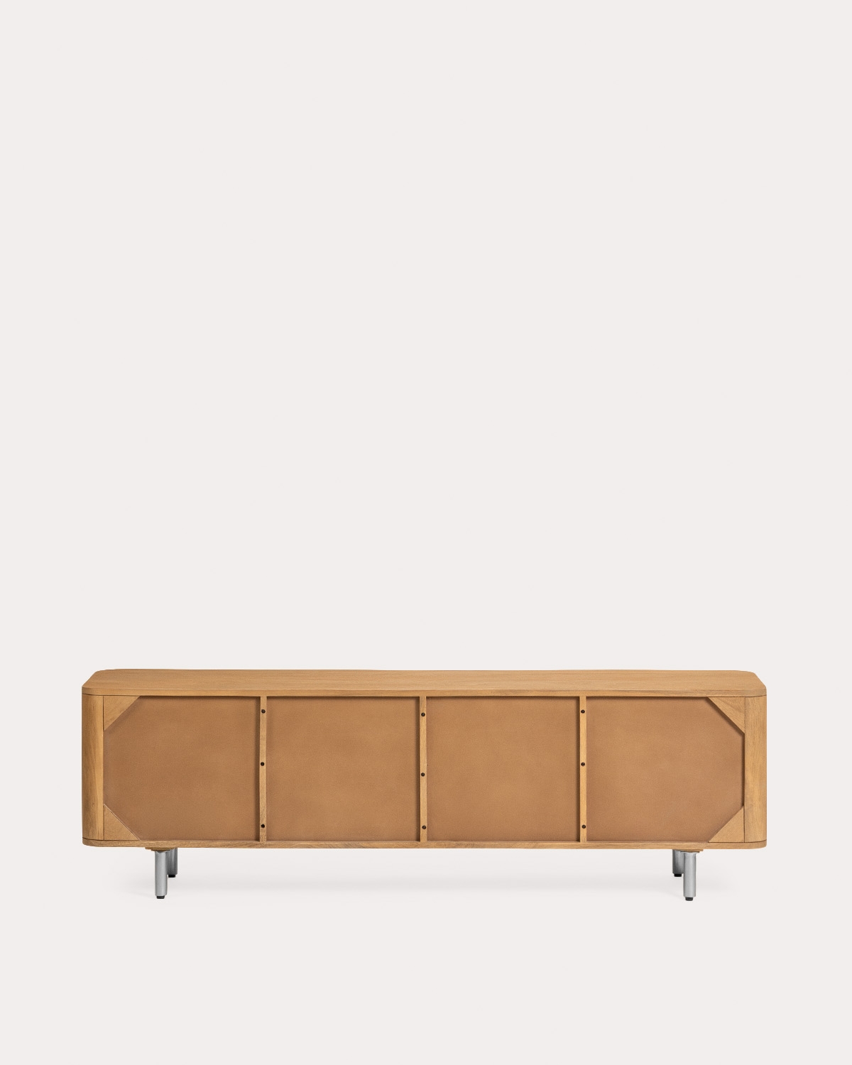 TV cabinet with 4 doors 170x40 cm made of mango wood and metal Mhuan, gallery image 6