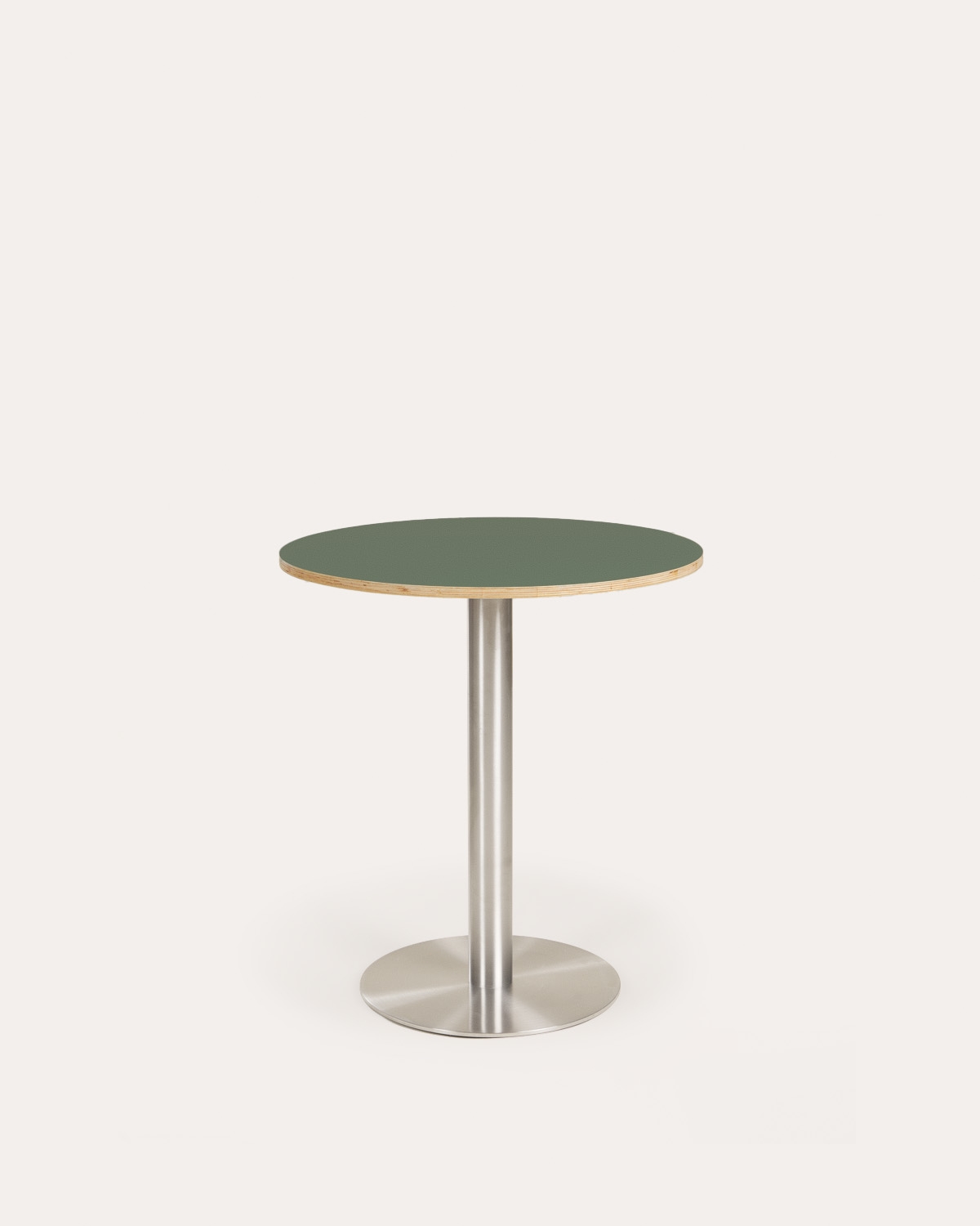 Round Dining Table Ø70 cm Made of Wood and Metal Miwel , gallery image 1