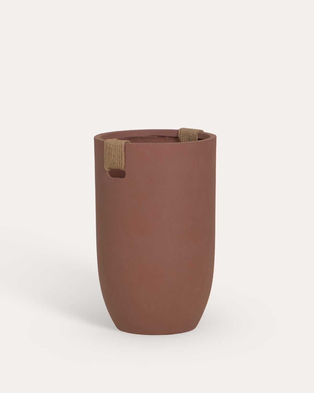 Tall round cement planter Fitonia, gallery image 1