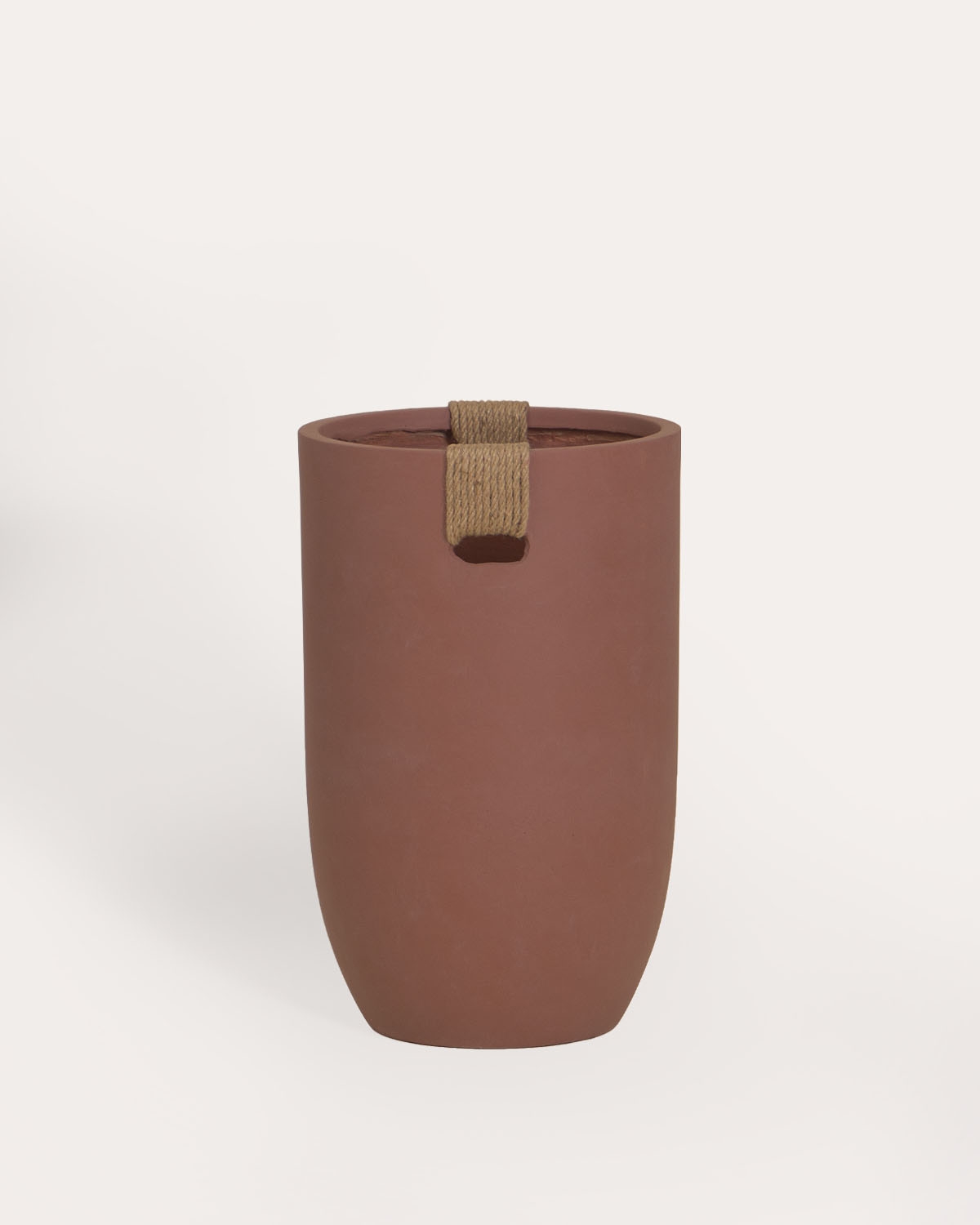 Tall round cement planter Fitonia, gallery image 2