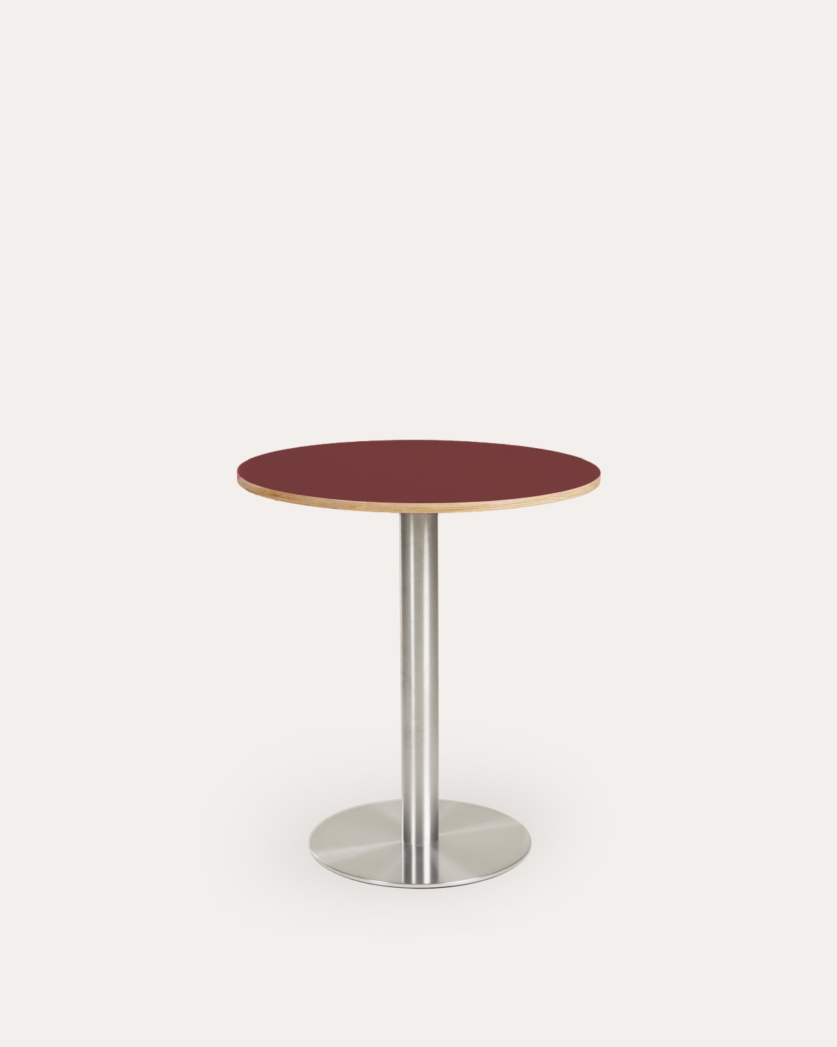 Round Dining Table Ø70 cm Made of Wood and Metal Miwel , gallery image 1