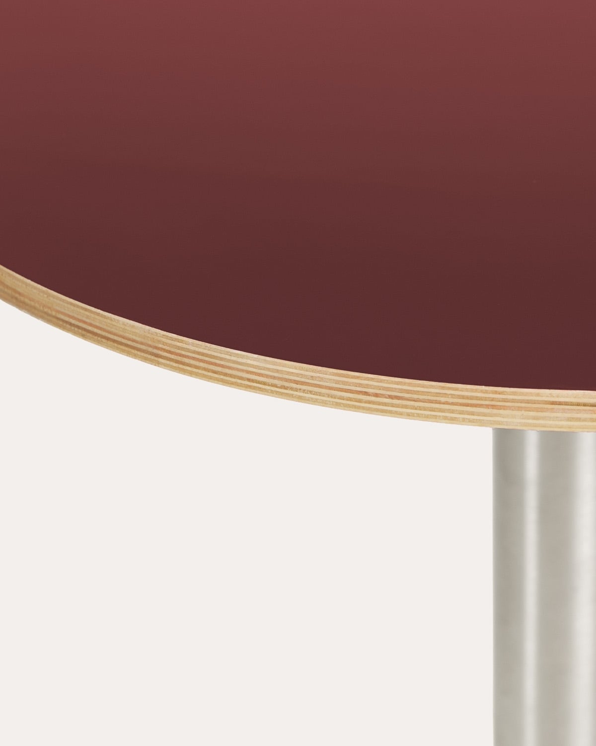 Round Dining Table Ø70 cm Made of Wood and Metal Miwel , gallery image 4