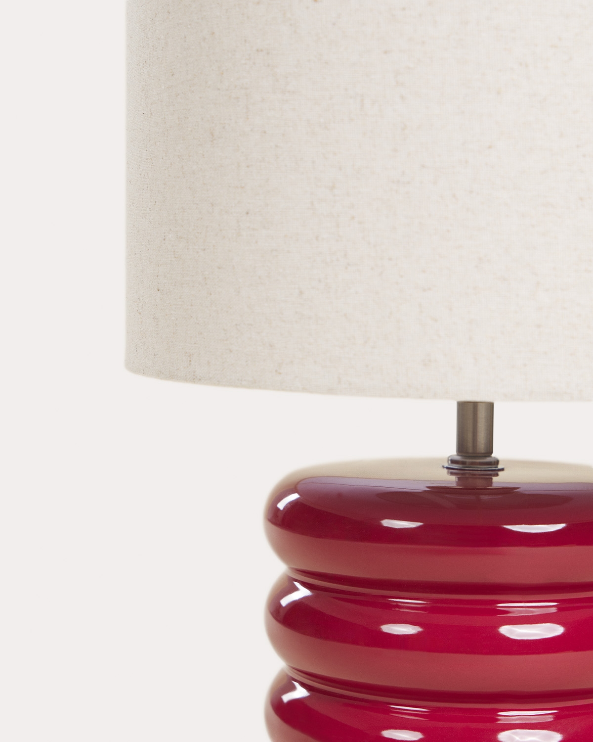Ryota ceramic and fabric table lamp, gallery image 3