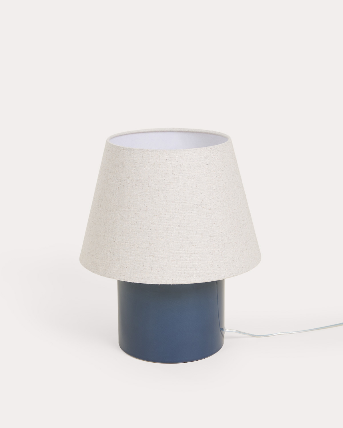 Haruo ceramic and fabric table lamp, gallery image 1