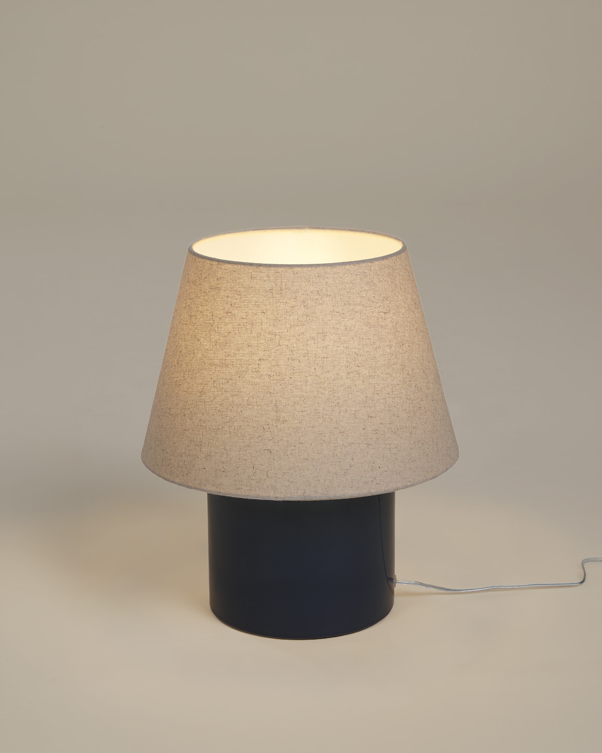 Haruo ceramic and fabric table lamp, gallery image 2