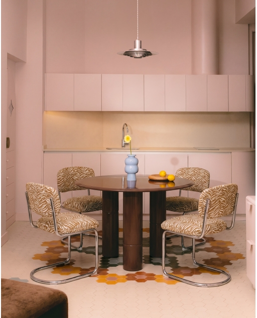 Round dining table Ø120 cm made of wood Nonila