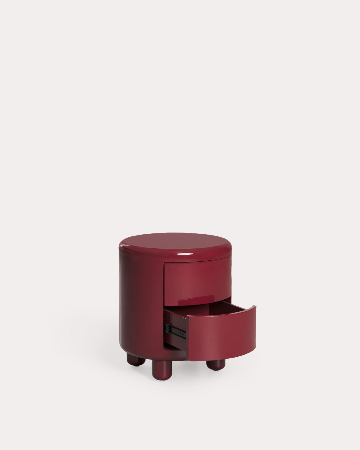 Pack of 2 bedside tables with 2 drawers 45x40 cm made of wood Oyku, gallery image 2