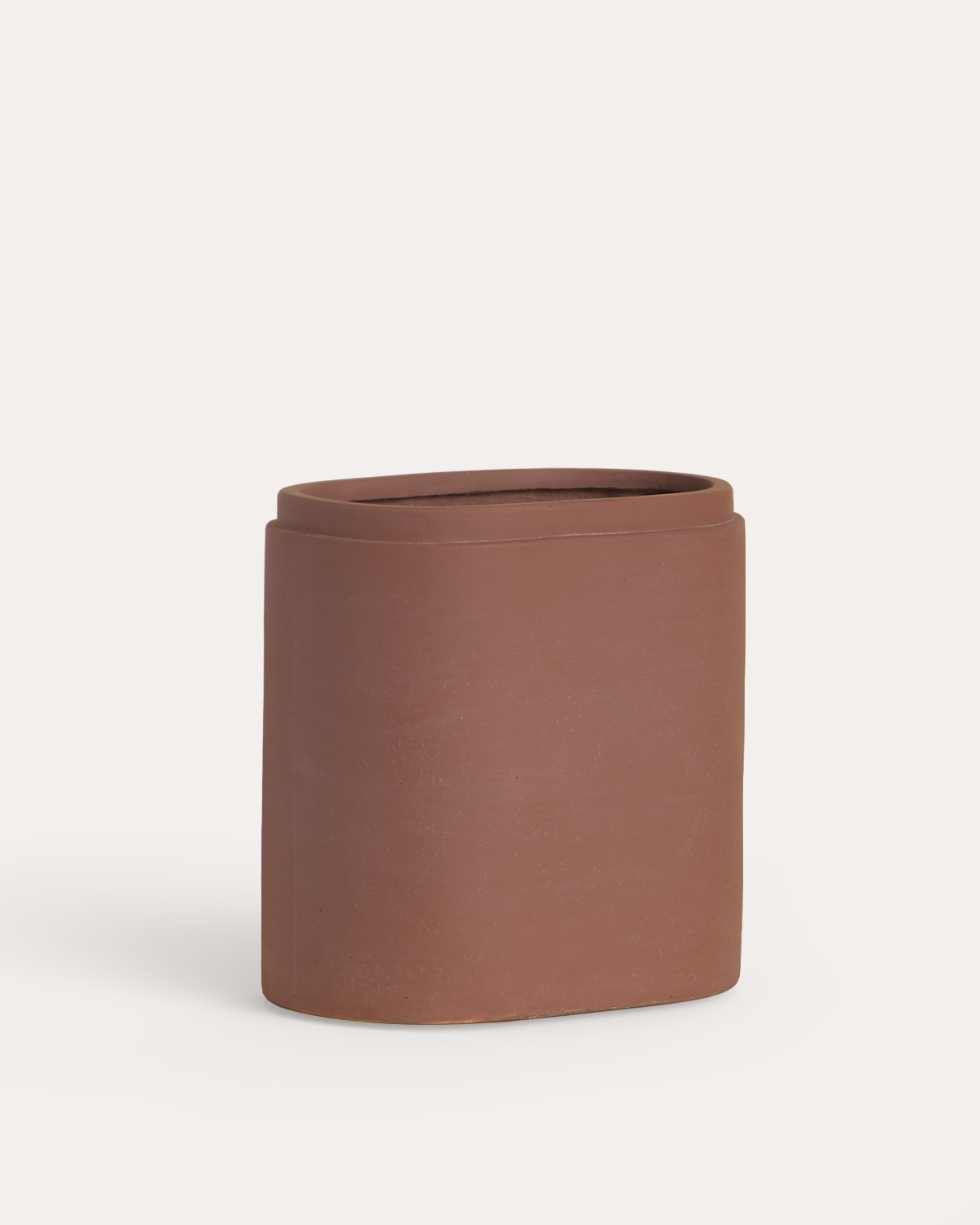 Oval cement planter 35x23 cm Bieito, gallery image 1