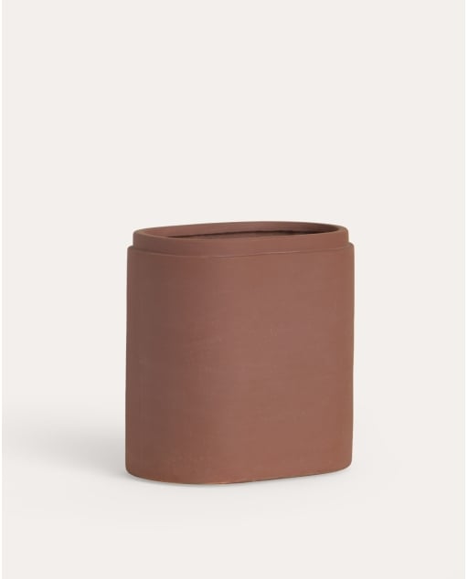 Oval cement planter 35x23 cm Bieito