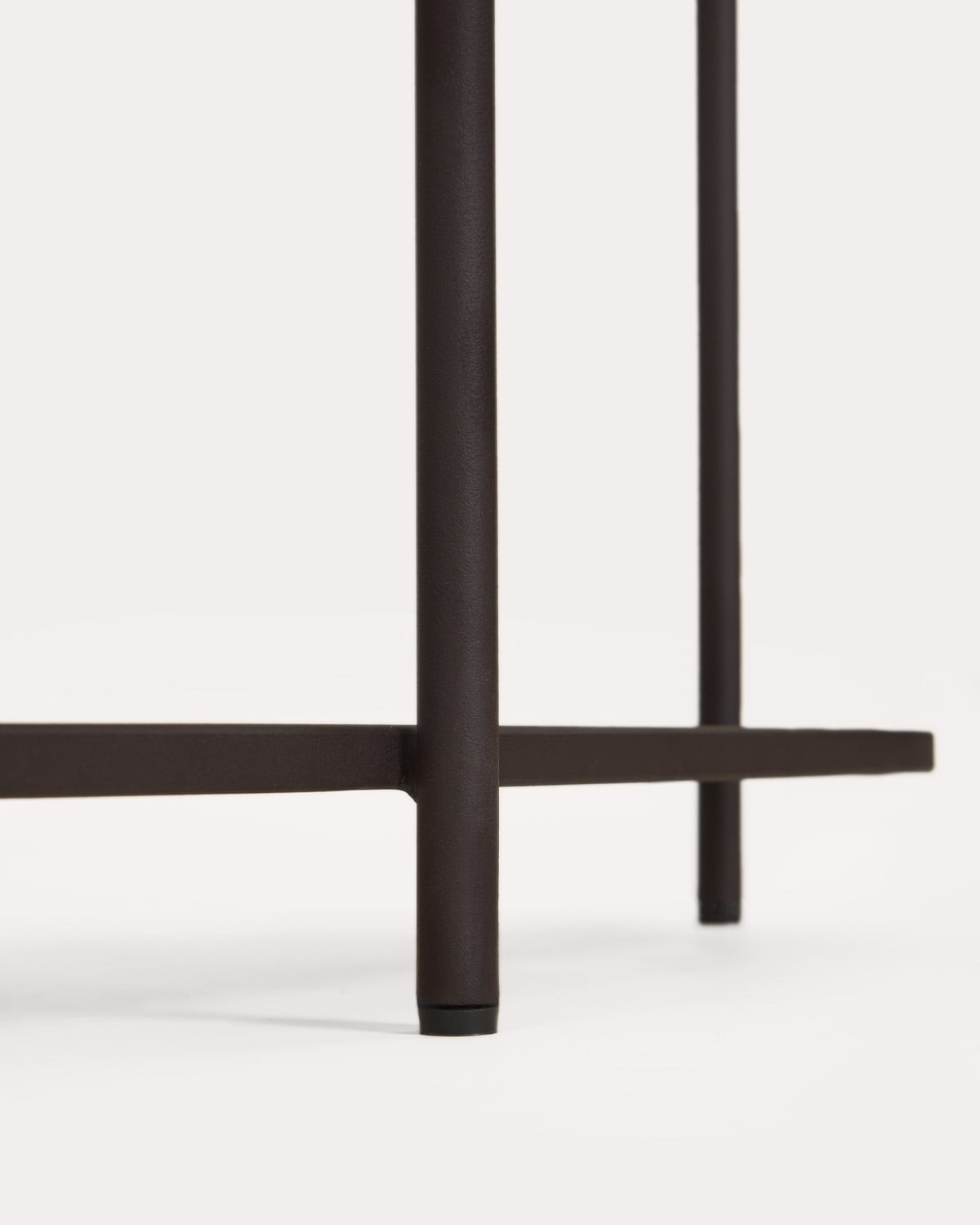 Shelving unit 90x125 cm in metal and tempered glass Yerry, gallery image 8