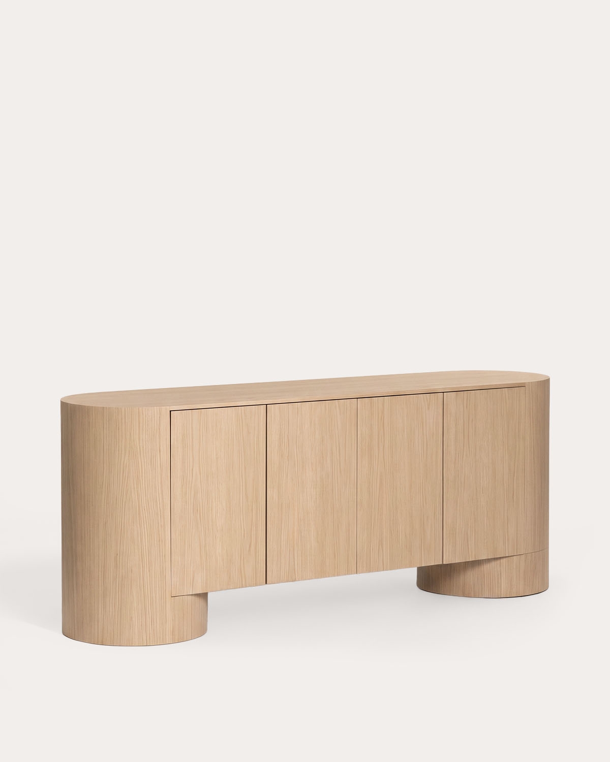 Theda low sideboard with 2 wooden drawers, gallery image 1