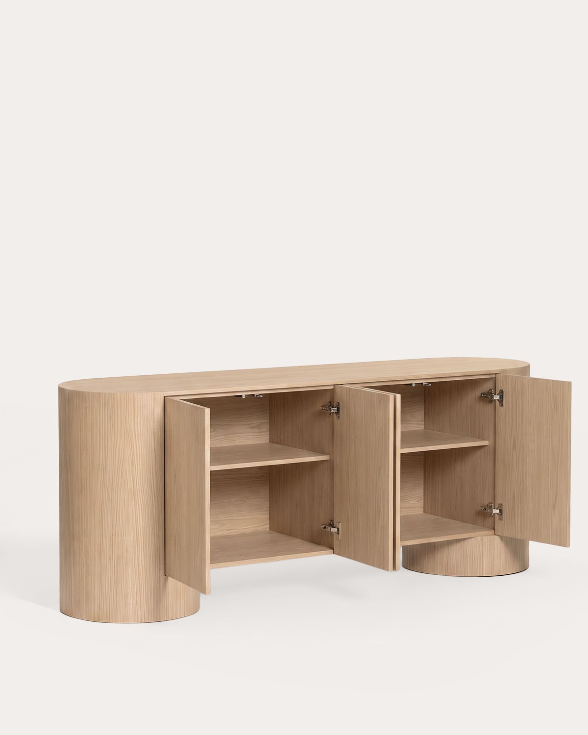 Theda low sideboard with 2 wooden drawers, gallery image 2