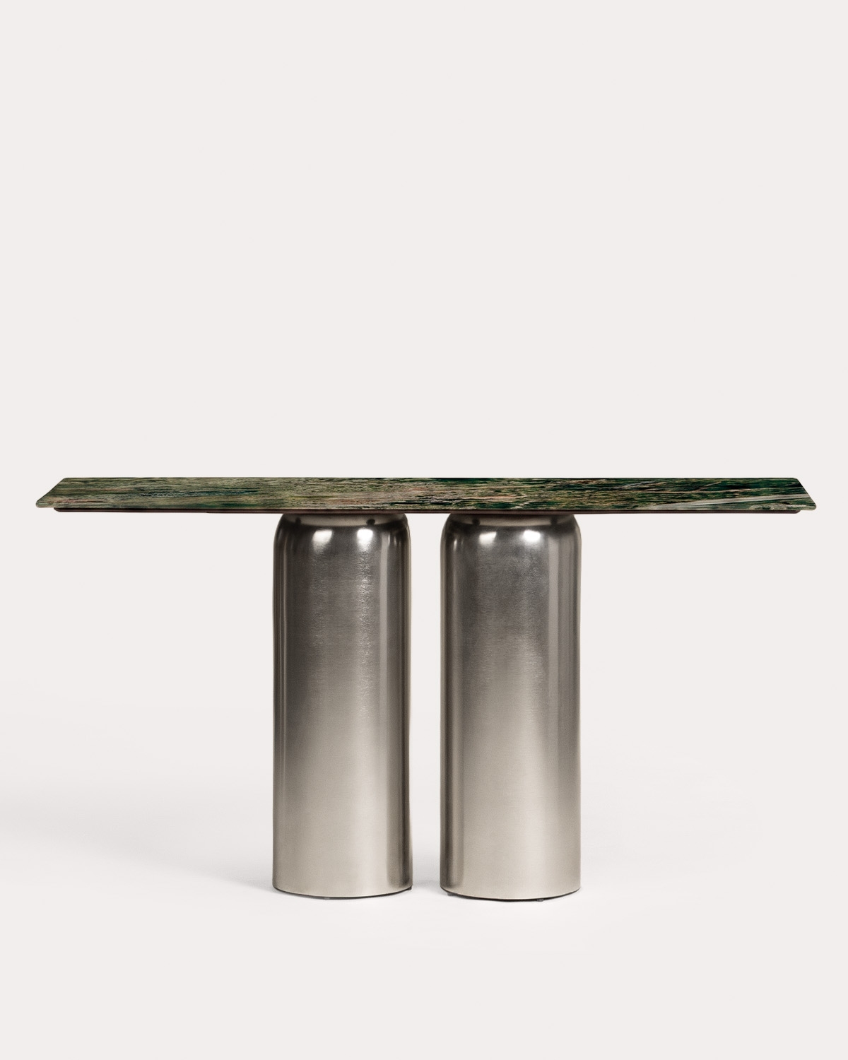 Rectangular hallway console table 140x40 cm in marble and metal Byden, gallery image 5