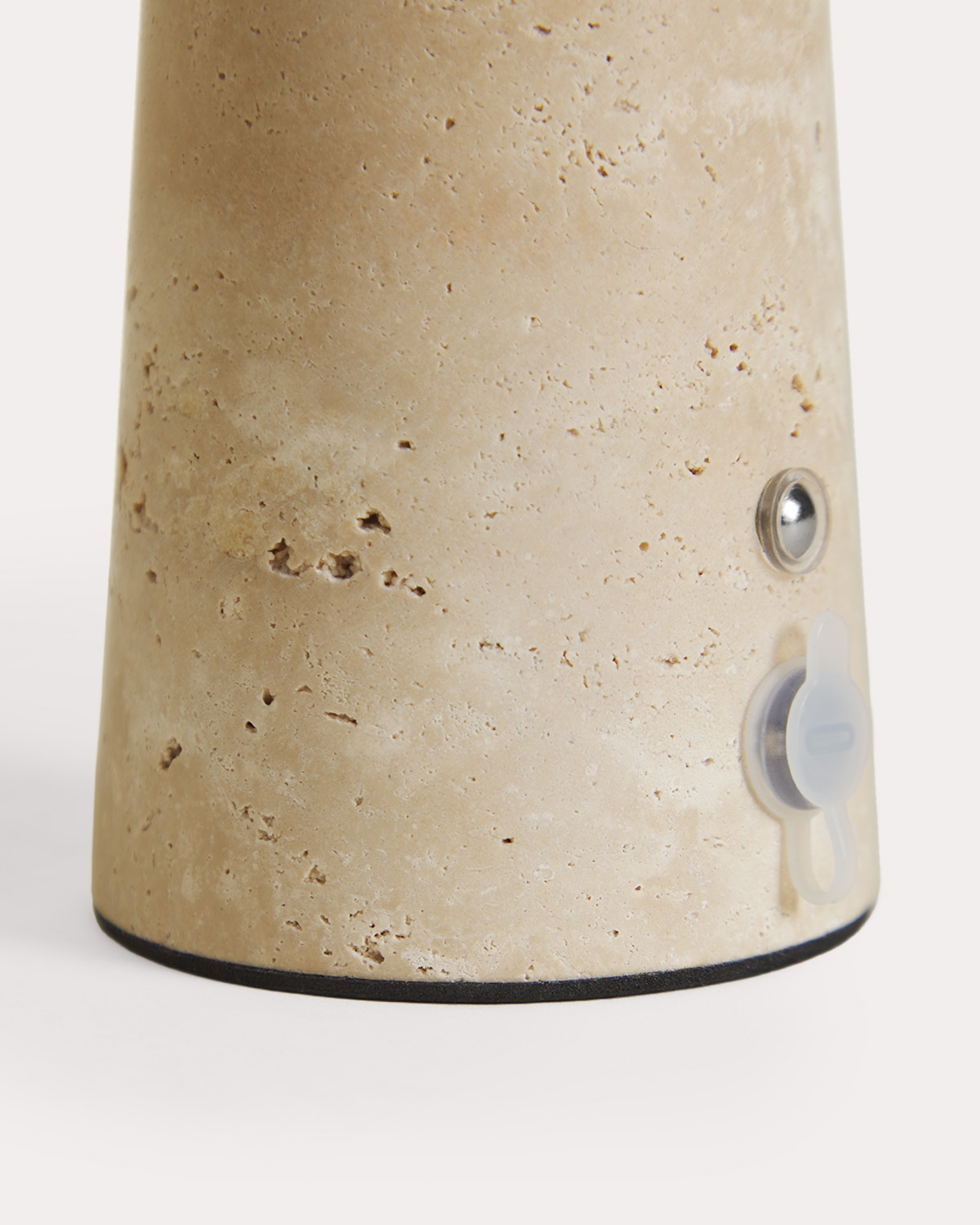 Wireless LED outdoor marble and metal table lamp Mysha, gallery image 9