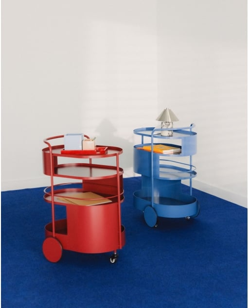 Metal serving trolley Baena