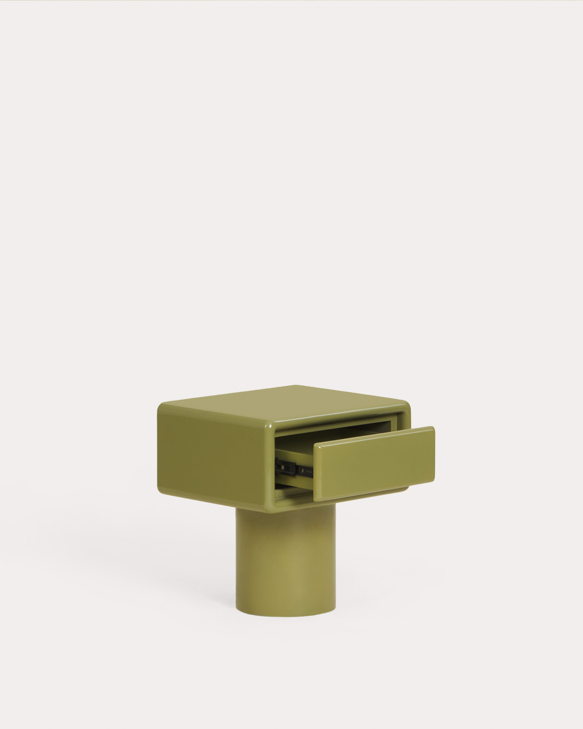 Pack of 2 rectangular wooden bedside tables 50x40cm with drawer Midori, gallery image 4