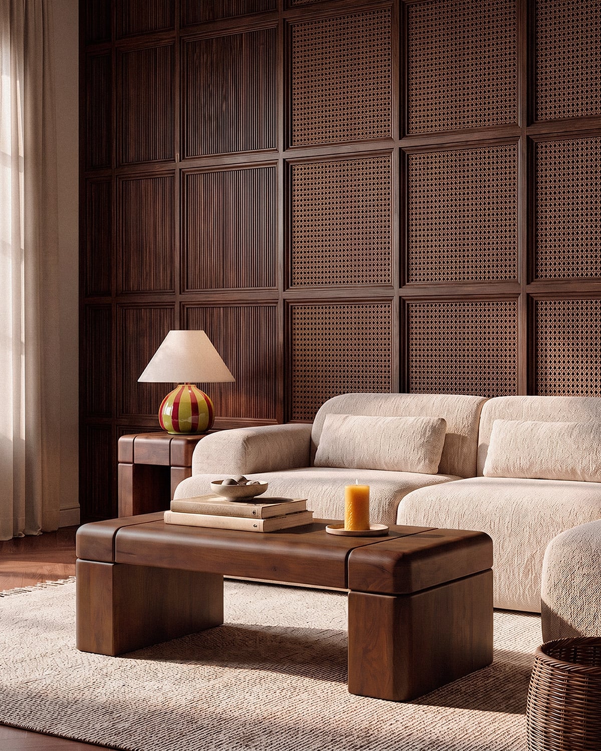 Mango Wood Coffee Table 120x70 cm Thalia, gallery image 2