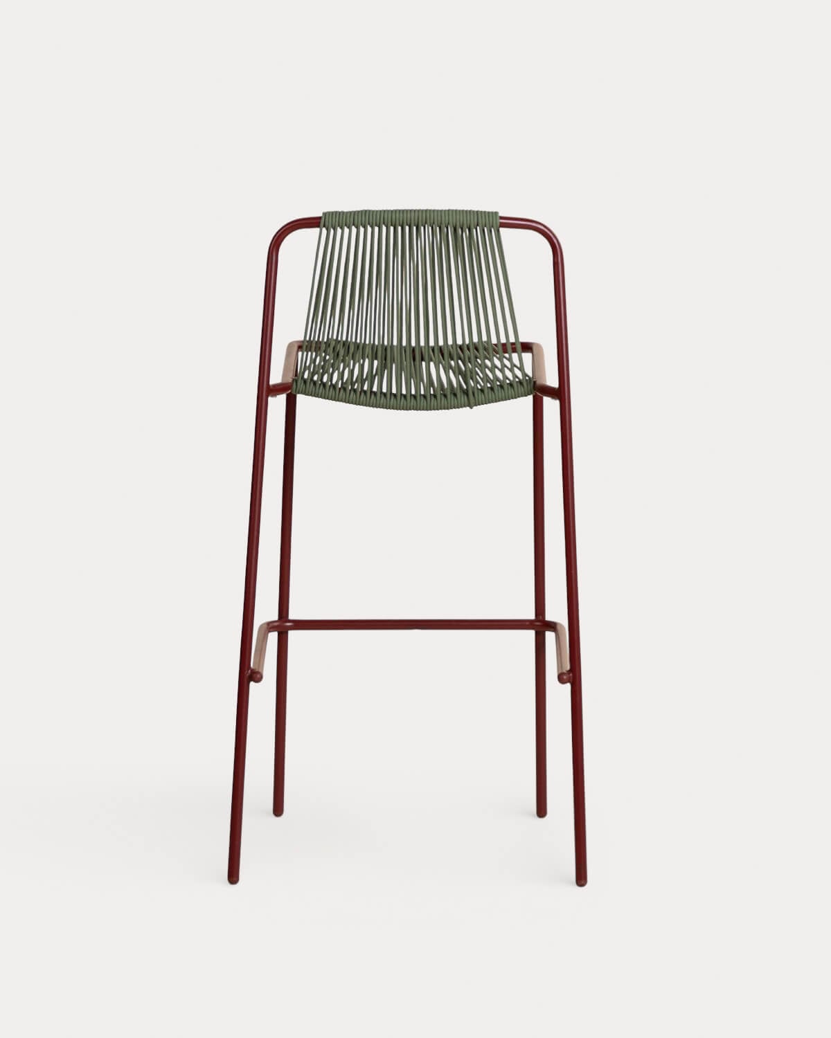 Metal and Rope Outdoor High Stool (75 cm) Mayailer, gallery image 3