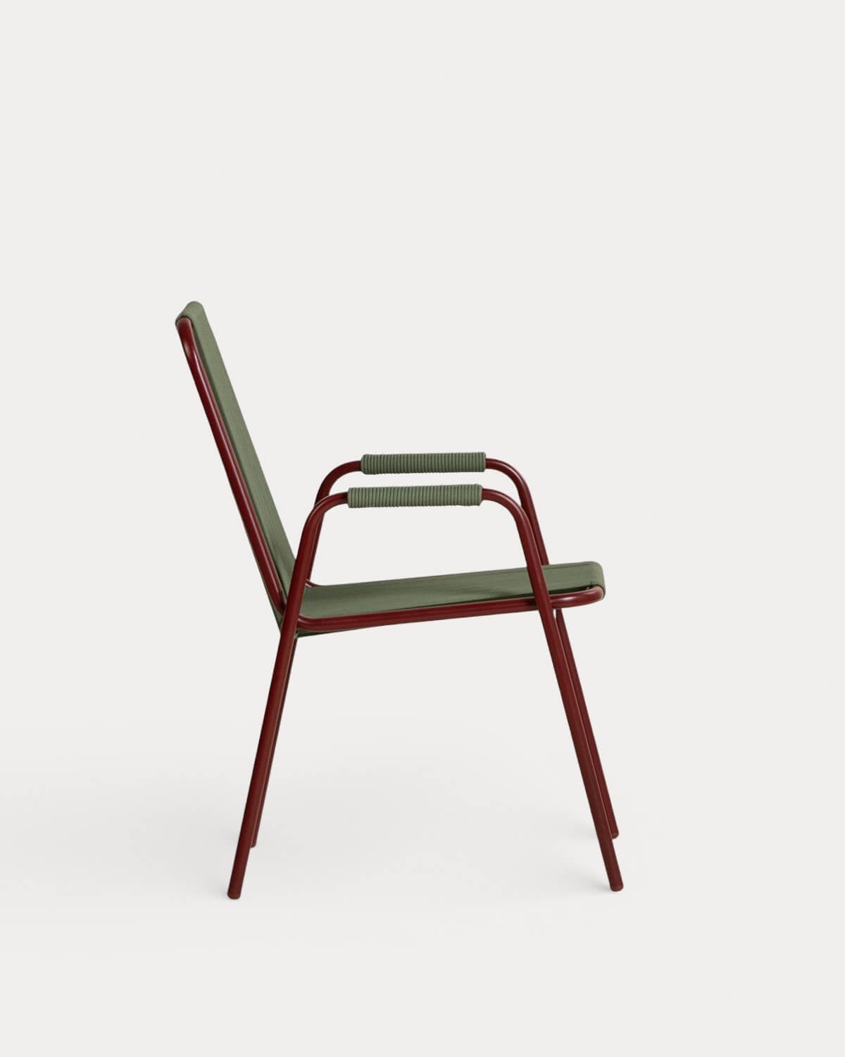 Mayailer Dining Chair with Metal Armrests and Rope, gallery image 2