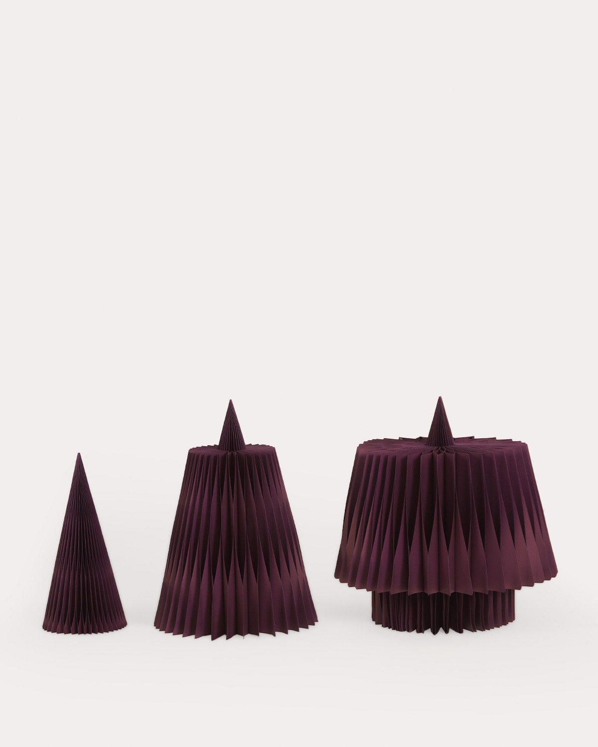 Christmas tree ↑ 210 cm made of paper Krisna, gallery image 4