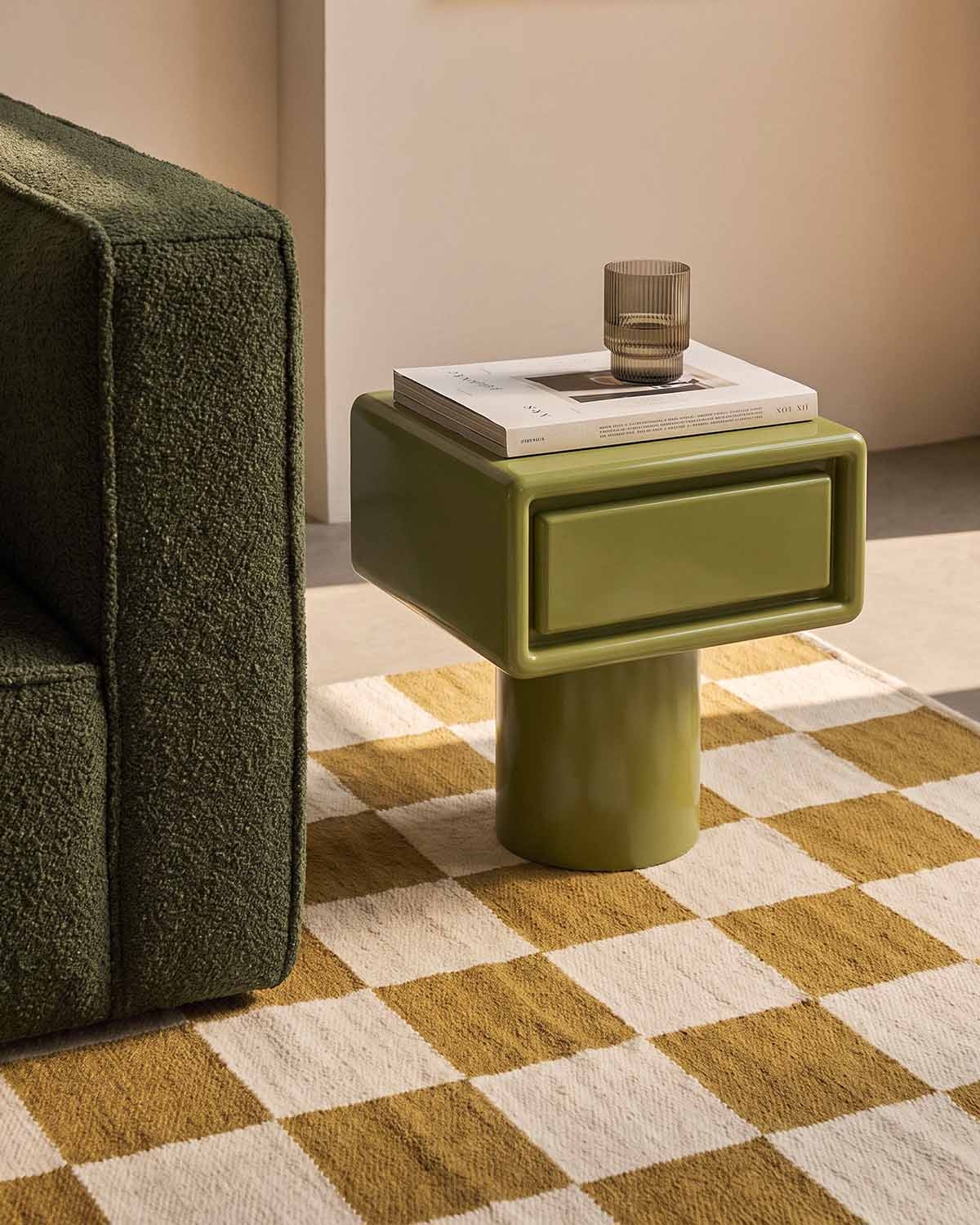 Rectangular wooden side table 50x40 cm Midori, gallery image 2