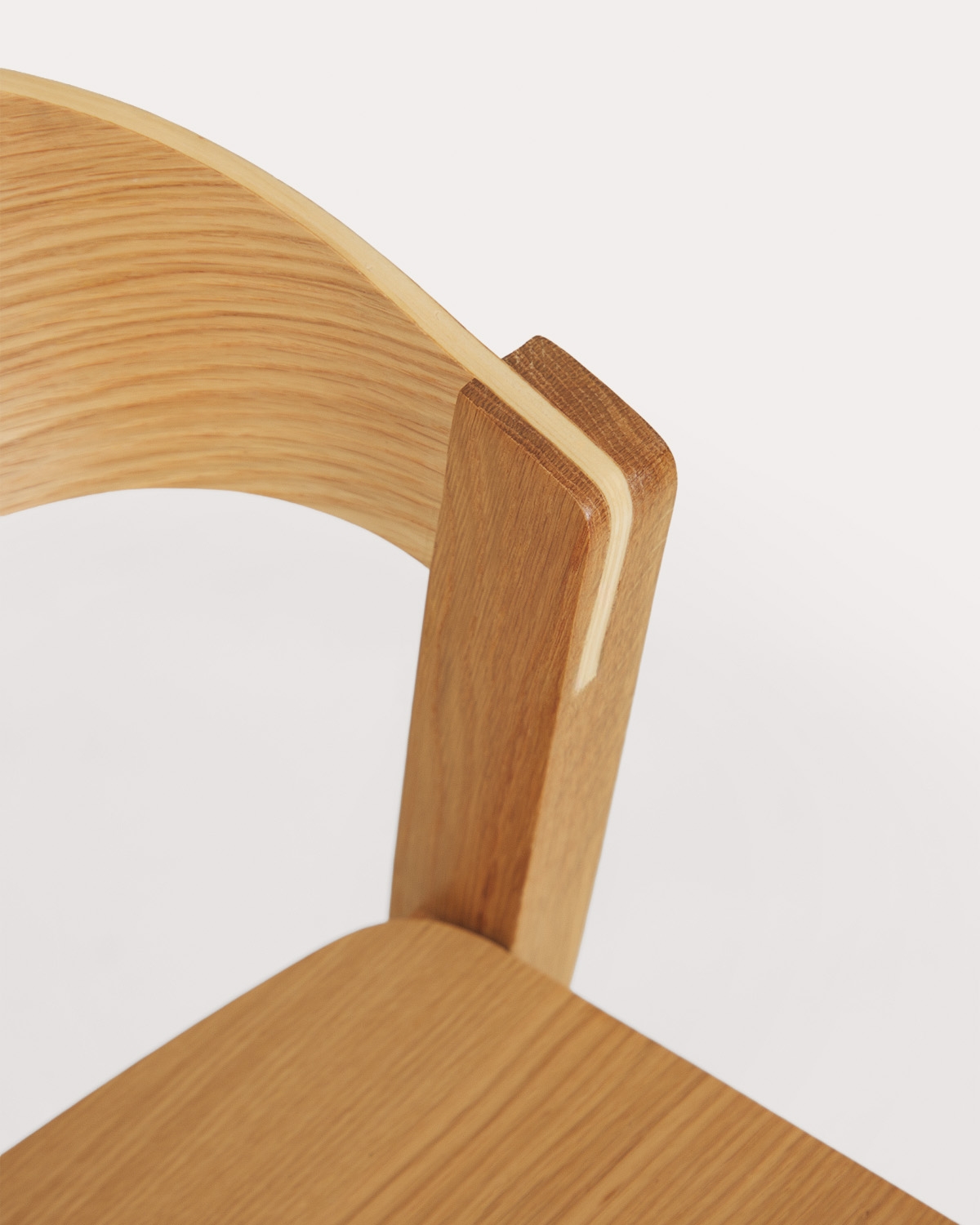 Oak wood bar stool 65 cm Laly, gallery image 6