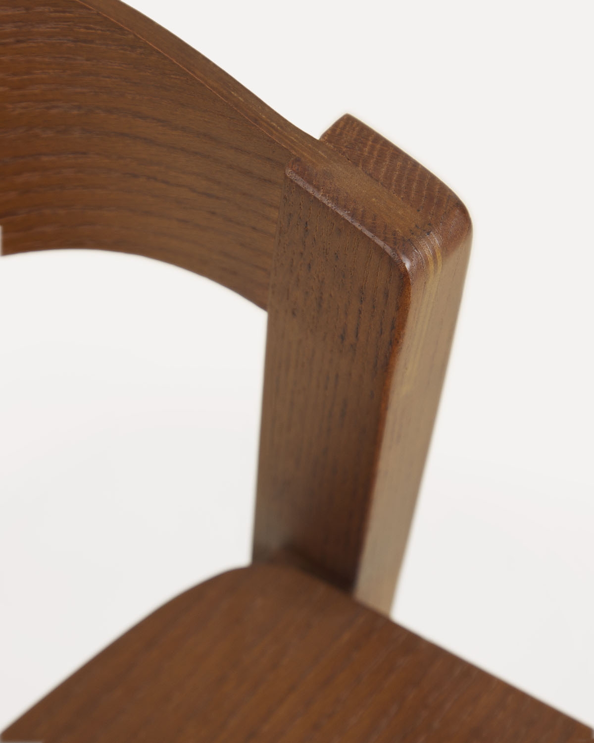 Pack of 4 oak wood bar stools Laly, gallery image 4