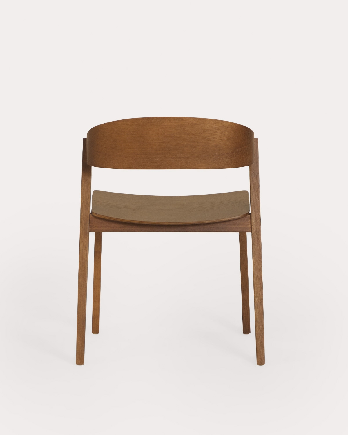 Pack of 4 oak wood dining chairs Laly, gallery image 3